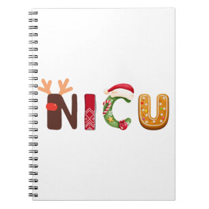 Cute NICU Christmas design Notebook