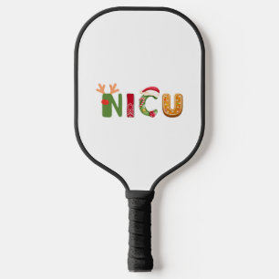 Cute NICU Christmas design Pickleball Paddle