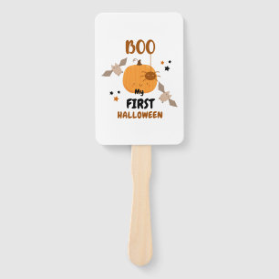 Cute NICU Halloween  My First Halloween  Preemie  Hand Fan