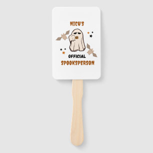 Cute NICU Halloween NICU official spooksperson Hand Fan
