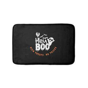 Cute NICU Halloween NICU treats, no tricks Bath Mat