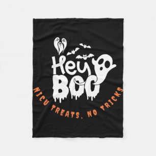 Cute NICU Halloween NICU treats, no tricks Fleece Blanket