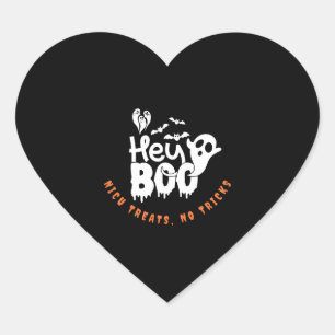 Cute NICU Halloween NICU treats, no tricks Heart Sticker