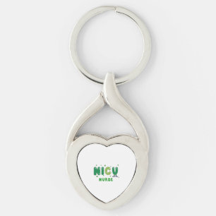 Cute NICU nurse St. Patrick's design Key Ring