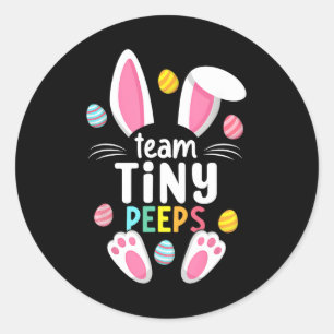Cute Nicu Picu Landd Nurse Easter Day Stethoscope Classic Round Sticker