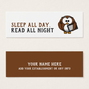 Cute Night Owl Bookmark