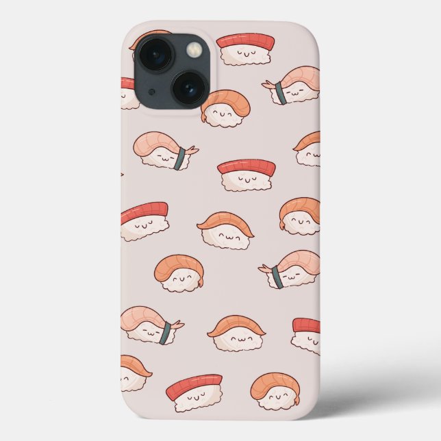 Cute Nigiri Sushi Seamless Pattern Case-Mate iPhone Case (Back)