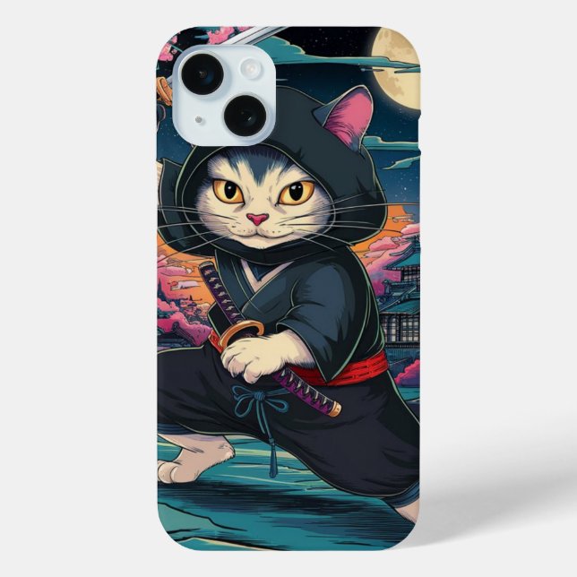 Cute Ninja Cat  Case-Mate iPhone Case (Back)