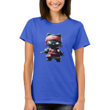 Cute Ninja Cat T-shirt