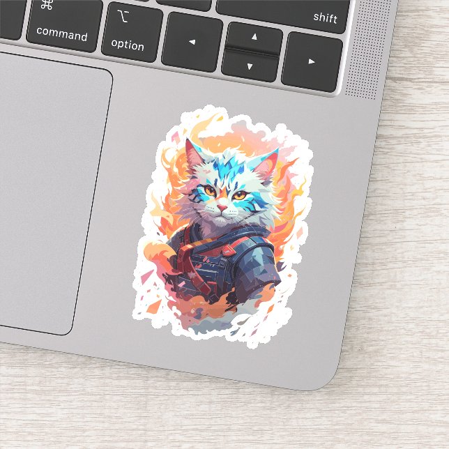 Cute Ninja Cat Warrior Design (Detail)