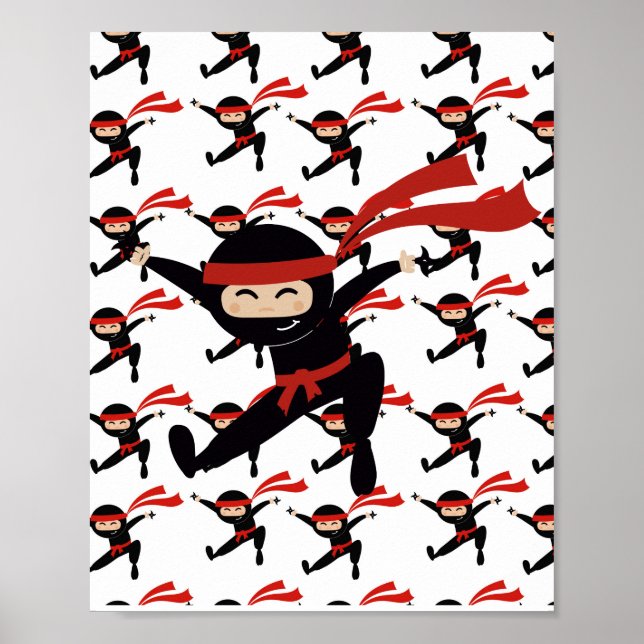 Cute Ninja Ninjas Poster (Front)