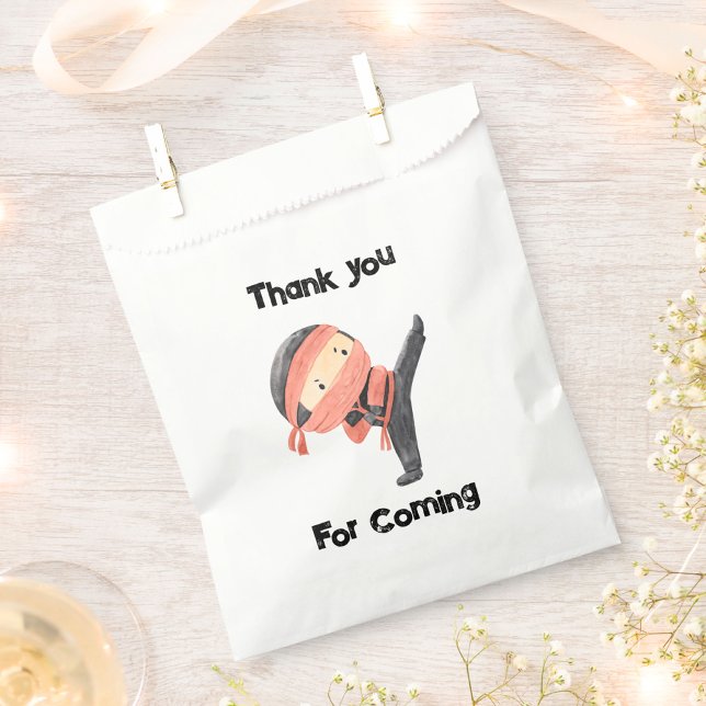 Cute Ninja Warrior Kids Birthday Party  Favour Bags (Creator Uploaded)