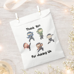 Cute Ninja Warrior Kids Birthday Party Favour Favo Favour Bags