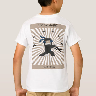Cute Ninja Warrior Kids Birthday T-Shirt