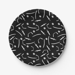 Cute Ninja Warrior Kids Paper Plates