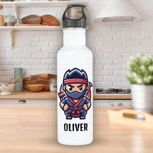 Cute Ninja Warrior Personalised 710 Ml Water Bottle