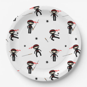 Cute Ninjas Paper Plate