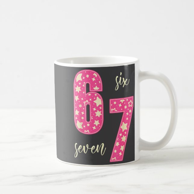 Cute Nk 67 Meme Six Seven Funny Women Girls  Coffee Mug (Right)