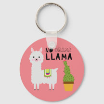 Cute No drama llama succulent cactus fiesta pink