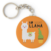 Cute No drama llama succulents cactus orange