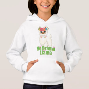 Cute No Drama Llama With Floral Crown