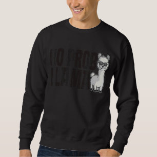 Cute No Prob Llama Rainbow Animal Retro Vintage 2 Sweatshirt