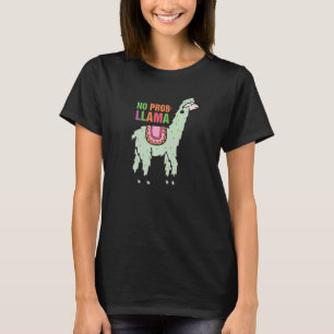 Cute No Prob Llama Rainbow  Animal Retro Vintage T-Shirt