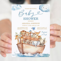 Cute Noah's Ark Gender Neutral Boho Baby Shower
