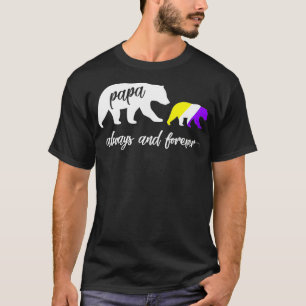 Cute Nonbinary Papa Bear Gift T-Shirt
