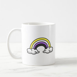 Cute Nonbinary Rainbow Coffee Mug