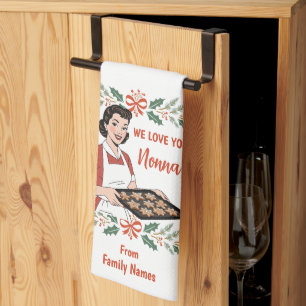 Cute Nonna Gift Tea Towel