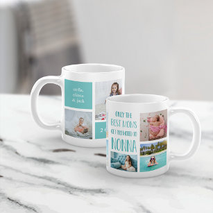 Cute Nonna Grandchildren Photo Collage Coffee Mug