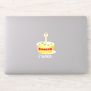 Cute noodles snake cartoon illustration humour