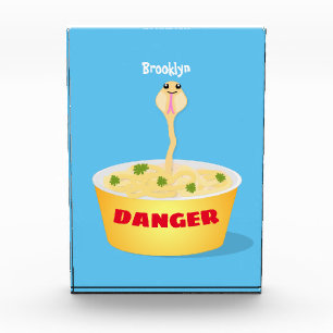 Cute noodles snake cartoon illustration humour photo block