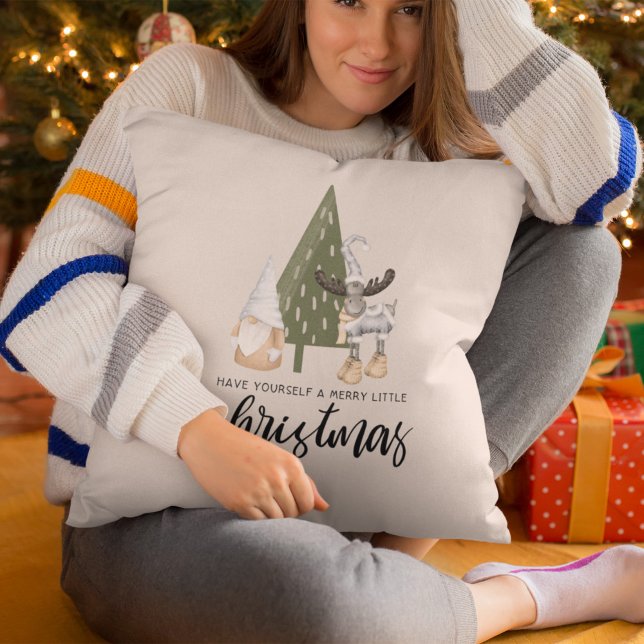 Cute nordic gnome Christmas Cushion (Creator Uploaded)