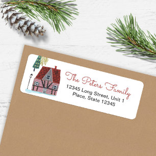Cute Nordic House Village Christmas
