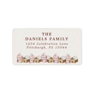 cute nordic scandi modern natural house address  l label