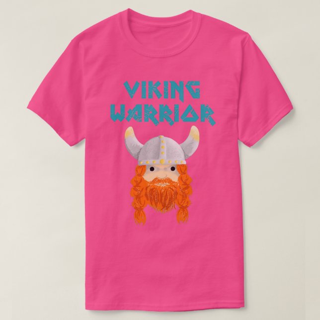 Cute Nordic Viking Warrior T-Shirt (Design Front)