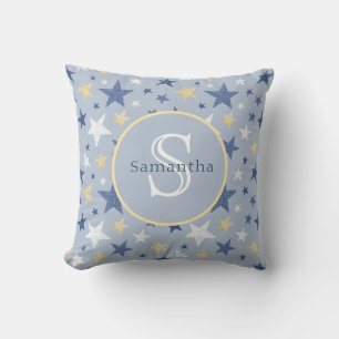 Cute North Star Personalised Monogram Cushion