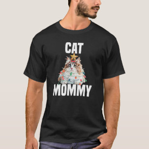Cute Norwegian Forest Cat with Fairy Lights Crazy  T-Shirt