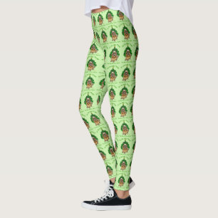 Cute Norwich Terrier Christmas  Leggings