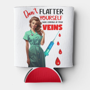 Cute Nostalgic Nurse_ Don't Flatter Yourself Can Cooler