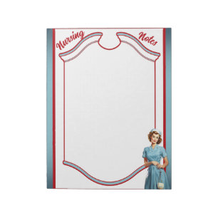 Cute Nostalgic Nurse Pinup_  Mum and Nurse Notepad