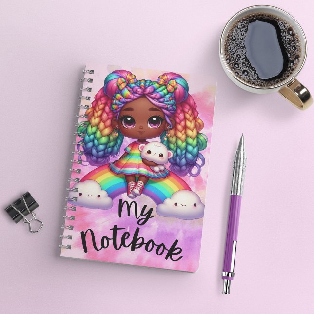 Cute Notebook / Colourful Rainbow Notebook (Creator Uploaded)