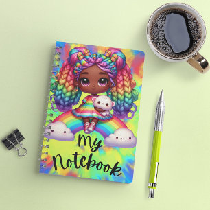 Cute Notebook / Colourful Rainbow Notebook