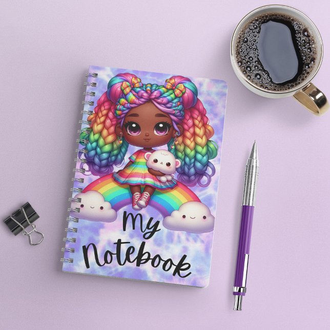Cute Notebook / Colourful Rainbow Notebook (Creator Uploaded)