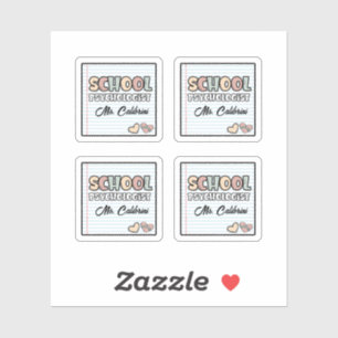Cute Notebook Paper School Psychologist