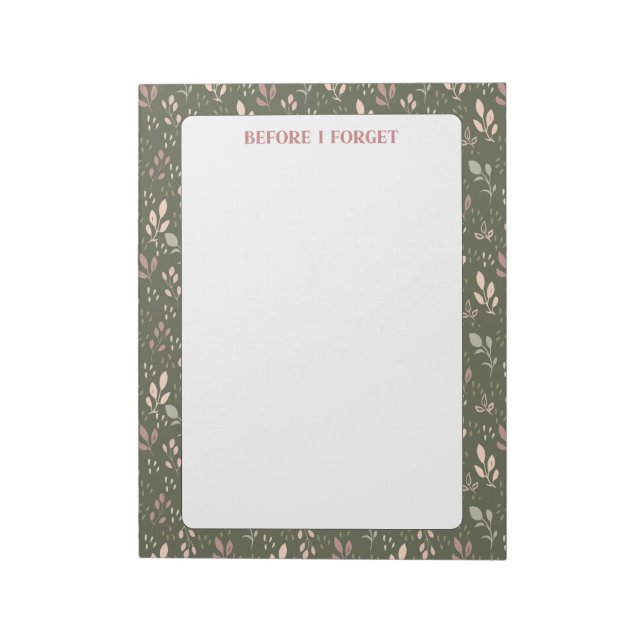 cute notepad, pretty feminine notepad, modern pad (Rotated)