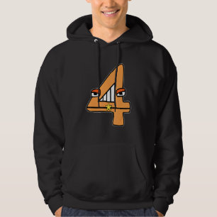 Cute Number Four Boys Matching Evil Number Lore Hoodie