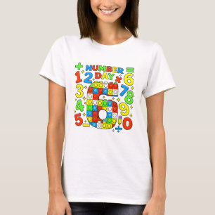 Cute Numbers Learning Cartoon Graphic T Shirt Kids
